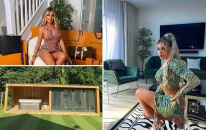 Megan Barton Hanson reveals incredible new home with hot tub in the garden after moving house in lockdown