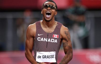 Olympics: Canada's De Grasse wins men's 200m gold