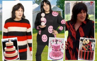 Bake Off presenter Noel Fielding serves up yet another cake-inspired outfit