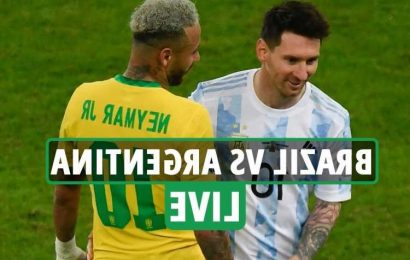 Brazil vs Argentina LIVE: Live stream, score, TV channel, kick-off time and team news for TONIGHT'S World Cup qualifier