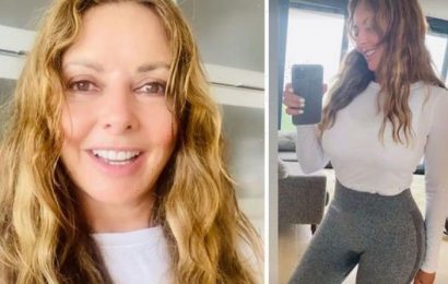 Carol Vorderman’s incredible curves and tiny waist highlighted in latest skintight outfit