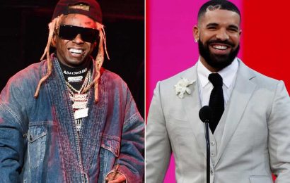 Drake and Lil Wayne party to their own music at private birthday bash