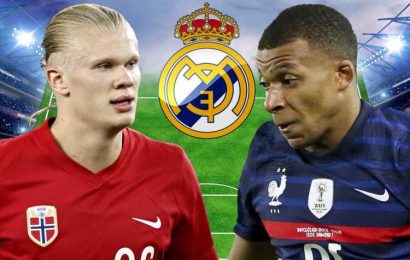 How Real Madrid could line up with both Mbappe, Haaland and Man Utd's Pogba as they plot shock triple transfer swoop