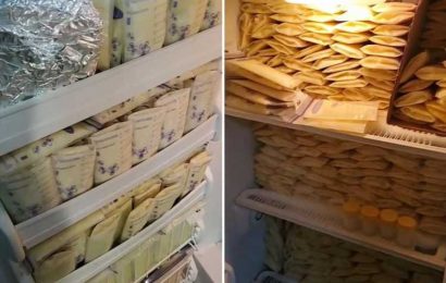 Mum reveals freezers full of her frozen breast milk – but people say she’s ‘selfish’ for keeping it