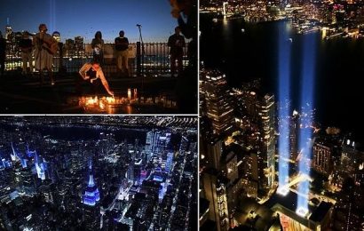 NYPD post stunning video of 9/11 Memorial fly-over on 20th anniversary
