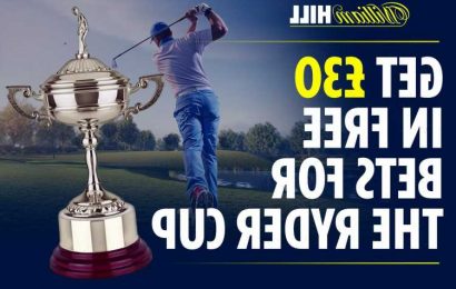 Ryder Cup betting offer: Get £30 in FREE BETS for Whistling Straits with William Hill