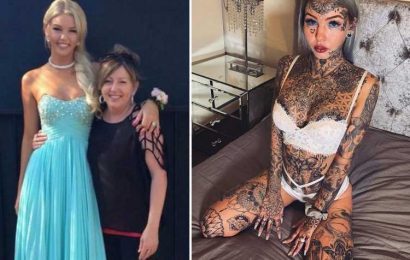 ‘Dragon girl’ who went BLIND after tattooing her eyeballs shares draw-dropping photos before her transformation – The Sun