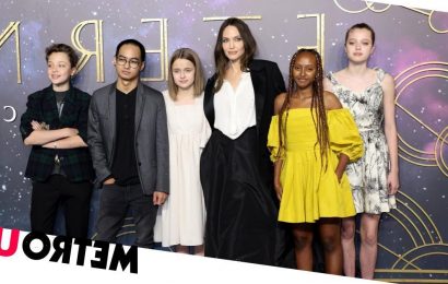 Angelina Jolie's daughter Shiloh borrows her Dior dress for Eternals gala