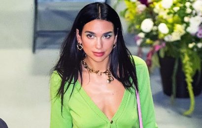 Dua Lipa Slays In Sheer Outfit With Lacy Black Lingerie Underneath — Photo
