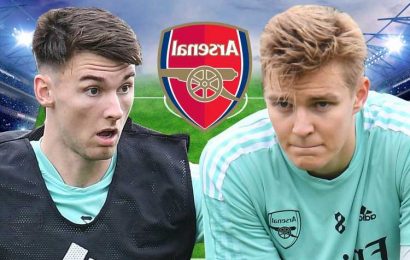 How Arsenal could line-up at Leicester with Kieran Tierney and Martin Odegaard hoping to return from injury