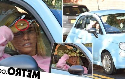 Katie Price shows huge engagement ring as she travels to rehab