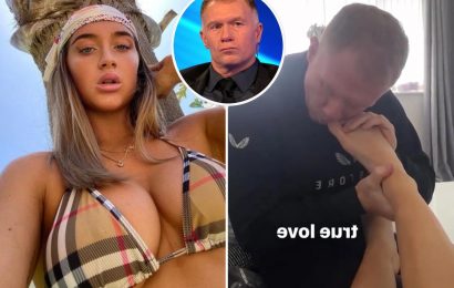 Man Utd legend Paul Scholes ribbed as daughter shares 'true love' video of him chewing her TOENAILS to Instagram