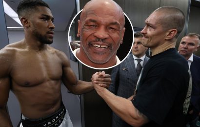 Mike Tyson 'blown away' by Anthony Joshua's 'dignified' reaction to Oleksandr Usyk defeat and says 'both men won'
