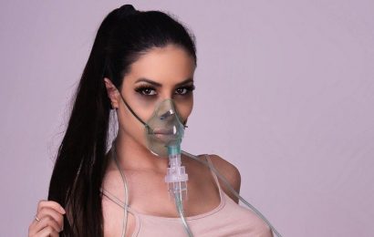 Model slammed for dressing up as terminally ill Covid patient for Halloween