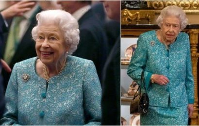 Queen’s sweet nod to Prince Philip wearing brooch with ‘largest diamond ever discovered’