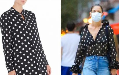 Rock Polka Dots Just Like Katie Holmes in This Flowy Blouse