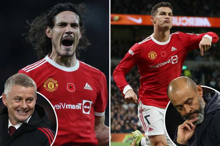 Tottenham 0 Man Utd 3: Ronaldo, Cavani and Rashford let under-fire Solskjaer live to fight another day