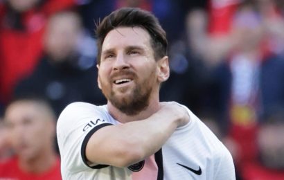 Watch glum Lionel Messi wave at Rennes fans after suffering shock defeat with PSG as hundreds gather to see legend