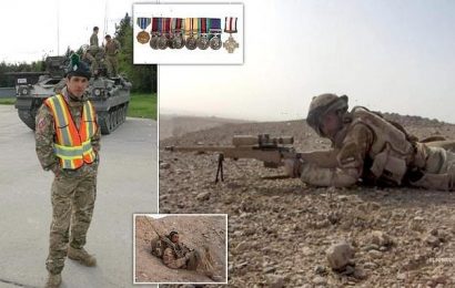 British sniper platoon commander is selling his bravery medals