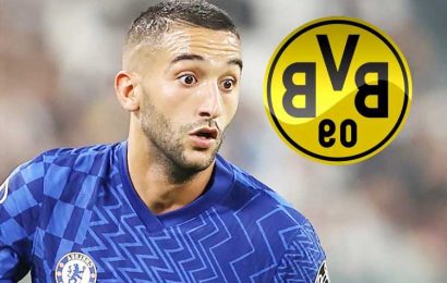 Chelsea outcast Hakim Ziyech offered transfer escape route by Borussia Dortmund as struggles under Tuchel continue