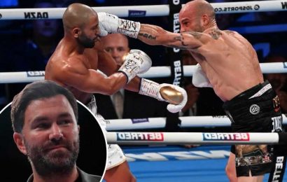 Eddie Hearn says Martinez's stunning KO of Galahad 'changed history' of boxing and admits he 'can't believe what he saw'