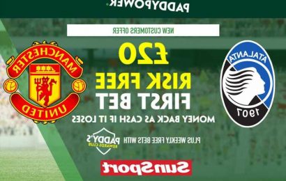 Get £20 risk-free bet on Atalanta vs Man Utd Champions League clash, plus 54/1 prediction special with Paddy Power