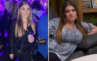Gogglebox's Izzi Warner looks almost unrecognisable with tiny waist and fishnet tights as she glams up for night out