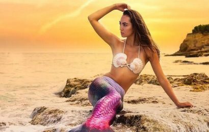 ‘I work as a pro mermaid and wear a £1.7k tail – it’s harder than it looks’