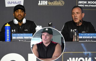John Fury claims Rob McCracken 'saved Anthony Joshua's LIFE' in Usyk fight and stopped Brit from being KO'd