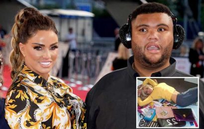 Katie Price reveals son Harvey will follow in her footsteps with his own HANDBAG line