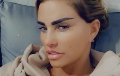 Katie Price shows off the results of her recent facelift in Turkey