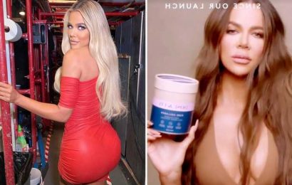 Khloe Kardashian goes back brunette hair and brown eyes in new ad after puzzling fans with unrecognizable photos