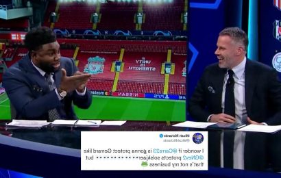 Micah Richards mocks Sky Sports colleagues as he jokes about Carragher protecting Gerrard like Neville does Solskjaer