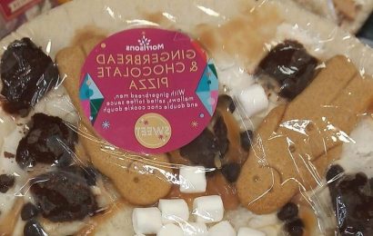 Morrisons selling festive gingerbread & chocolate pizza – but foodies are unsure