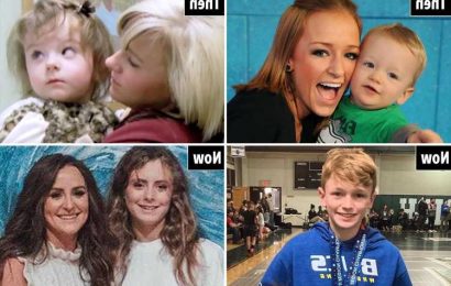 See Teen Mom kids all grown up as Maci Bookout's son Bentley turns 13 & Leah Messer's daughter Aleeah 'towers' over her