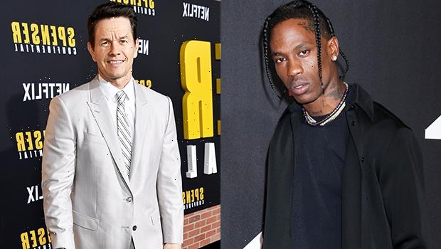 Travis Scott Hangs Out With Mark Wahlberg In First Public Outing Since Astroworld Tragedy