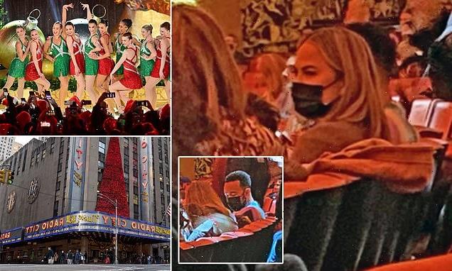 Chrissy Teigen and John Legend buy out row at Radio City Music Hall