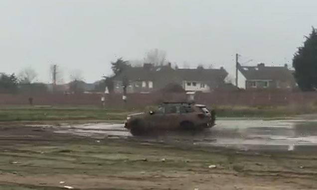 French troops in probe as clip shows them skidding car at migrant camp