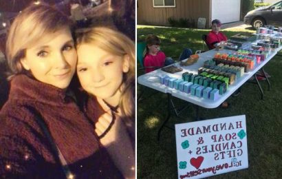 My girl, 12, started a soap-making business – she now makes £750 a MONTH & has even hired her 2 big brothers