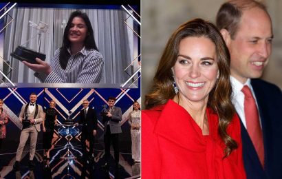 Prince William and Kate Middleton praise Emma Raducanu after BBC SPOTY triumph