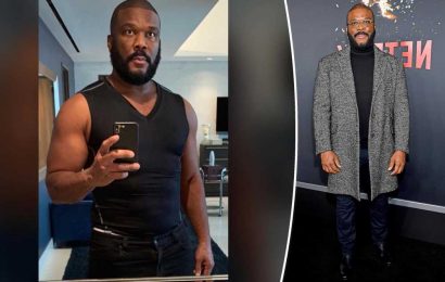 Tyler Perry gained 12 pounds after tearing meniscus