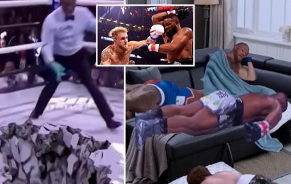 Tyron Woodley awards fan £3,700 prize for making best meme of Jake Paul knocking him out as he 'spreads Christmas love'