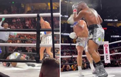 Watch Jake Paul's brutal KO of Tyron Woodley from five different angles as new footage emerges of YouTuber's killer shot