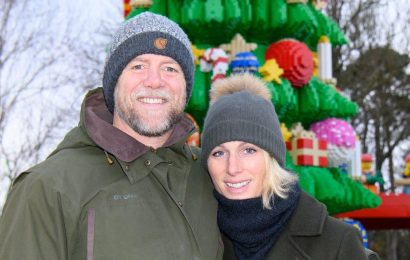 Zara and Mike Tindall cut casual figures at Legoland festive launch