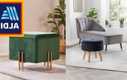 Aldi launches new velvet furniture for 52 percent cheaper than other brands – online only