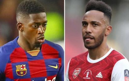 Arsenal star Aubameyang 'wants club to seal Ousmane Dembele transfer this summer' with Barcelona star available on cheap