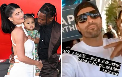 Brody Jenner 'FOOT STOMPS' clubgoer during 'attack' in Vegas while Kardashian family celebrates Kylie's 'pregnancy' news
