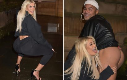 Drunk Chloe Ferry licks Nathan Henry's bare BUM on boozy Geordie Shore night out