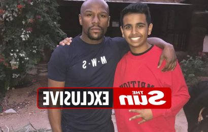 Floyd Mayweather met Money Kicks at YouTuber's private ZOO when he was skinny teen.. now they're set for bizarre fight