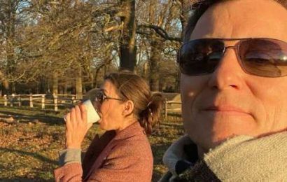 GMB’s Ben Shephard shares rare snap with wife as he jokes pair are ‘peak middle age’